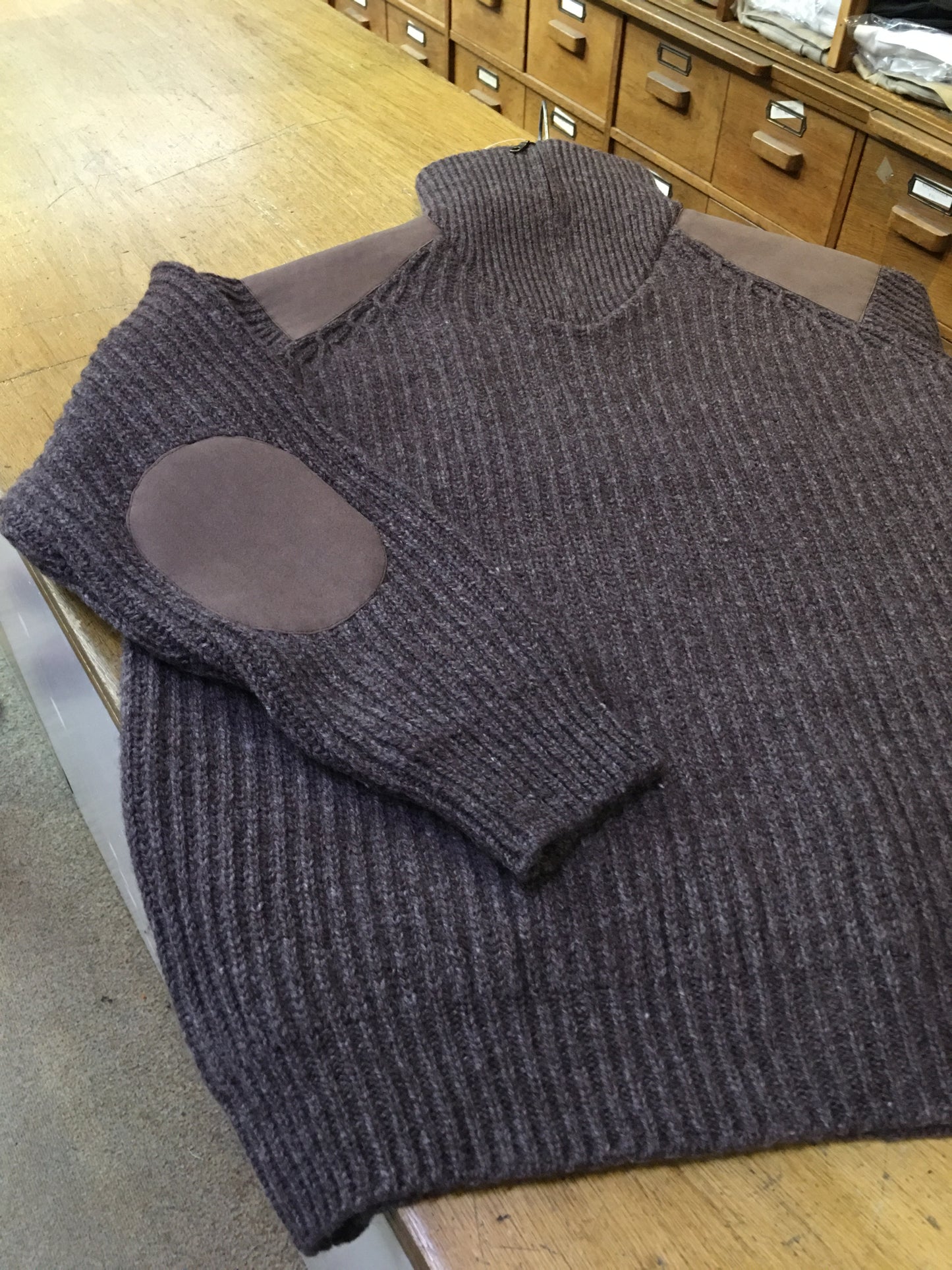 Britse schipperstrui "Fishermens wool"