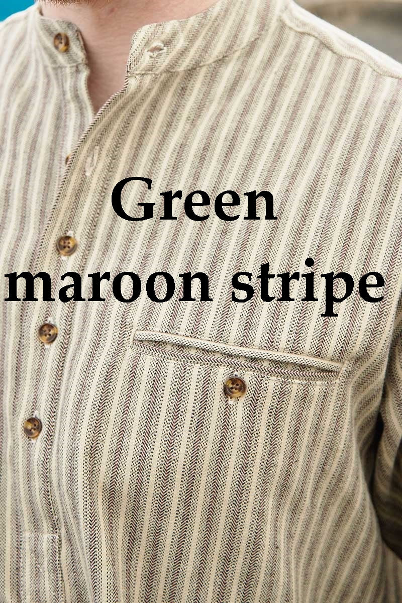 Traditioneel flanellen grandfather shirt