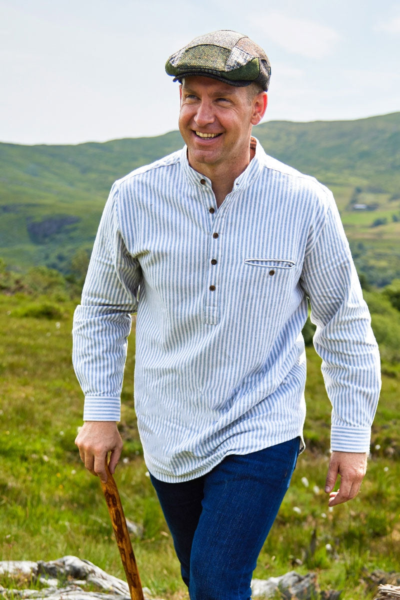 Traditioneel flanellen grandfather shirt