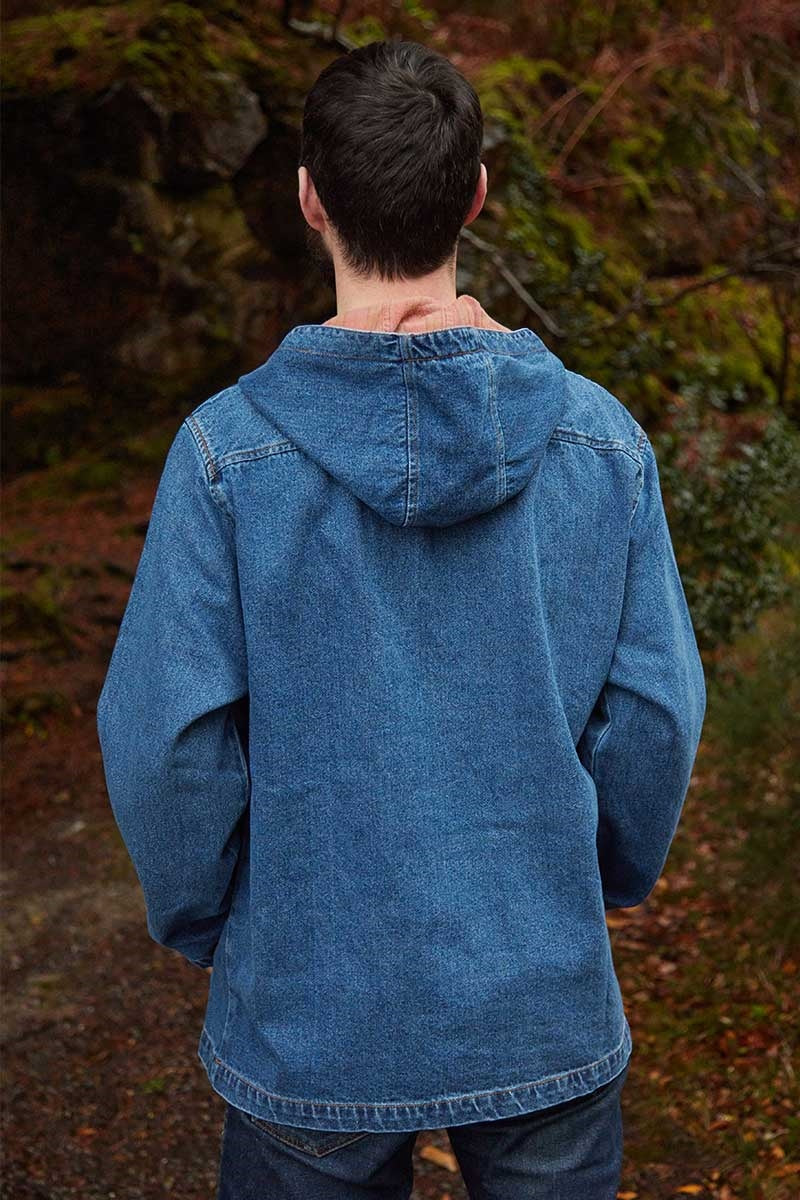 Denim worker hoody