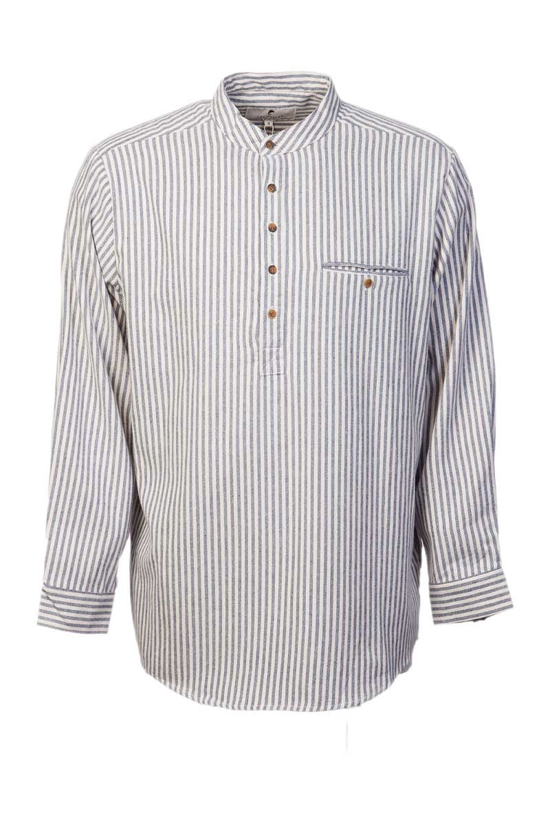 Traditioneel flanellen grandfather shirt